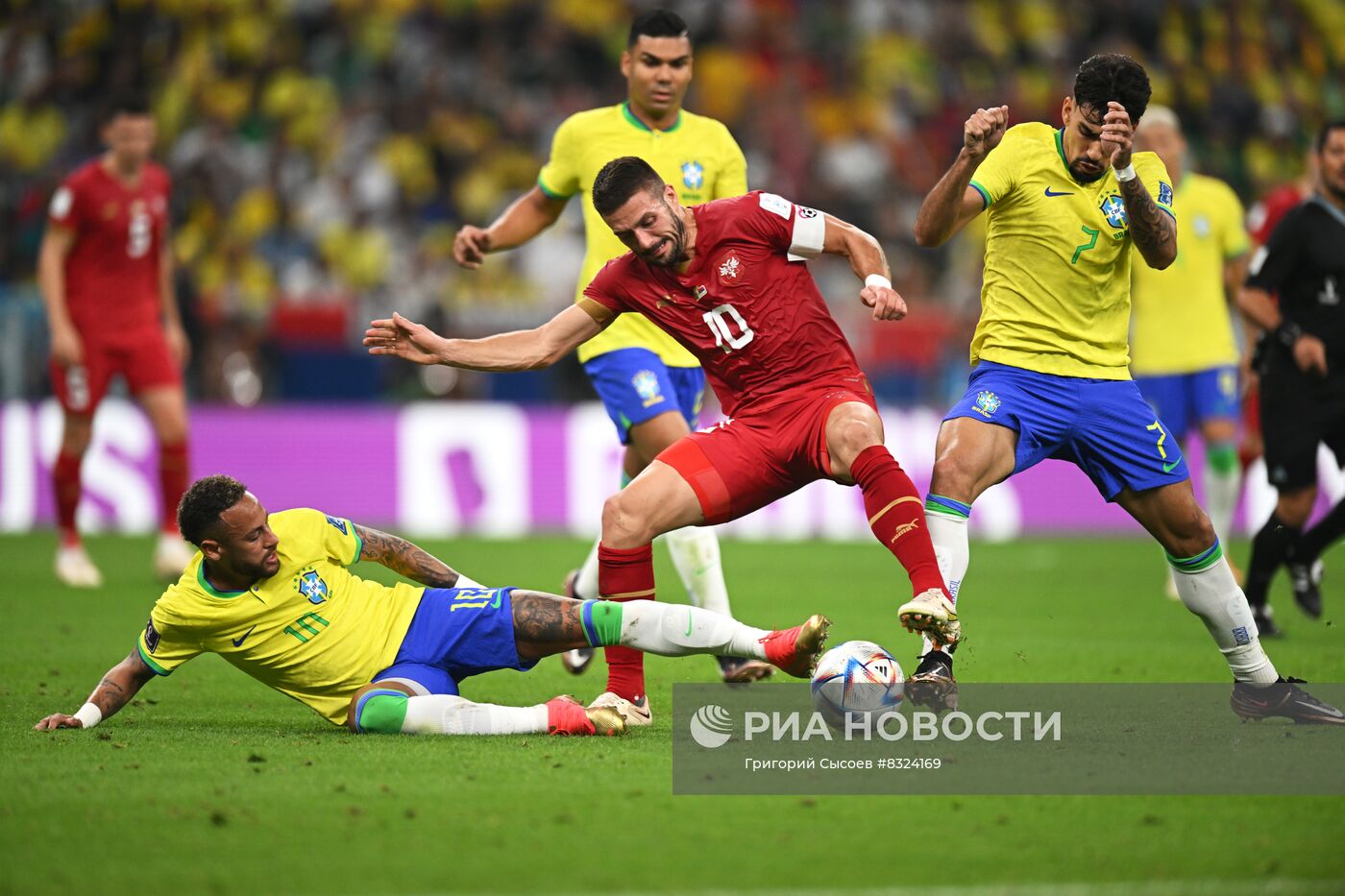 Футбол. Чемпионат мира. Матч Бразилия - Сербия