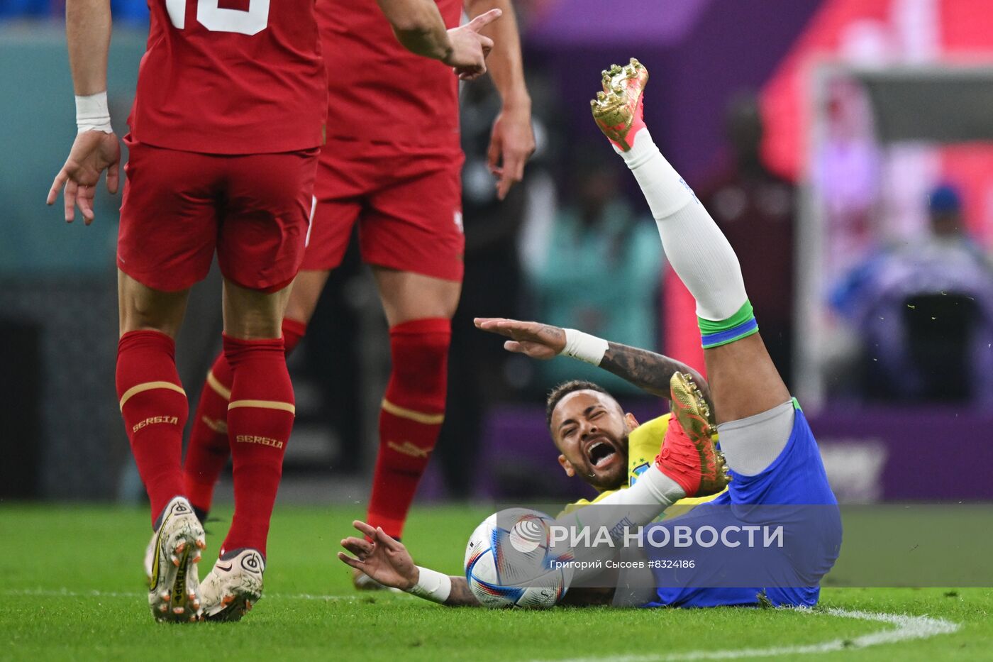 Футбол. Чемпионат мира. Матч Бразилия - Сербия