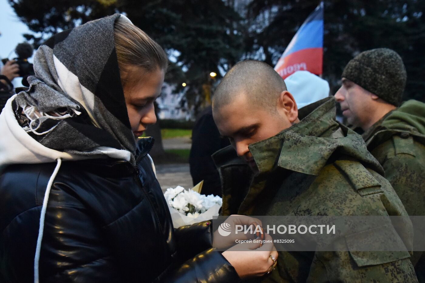 Встреча с освобожденными пленными в ДНР