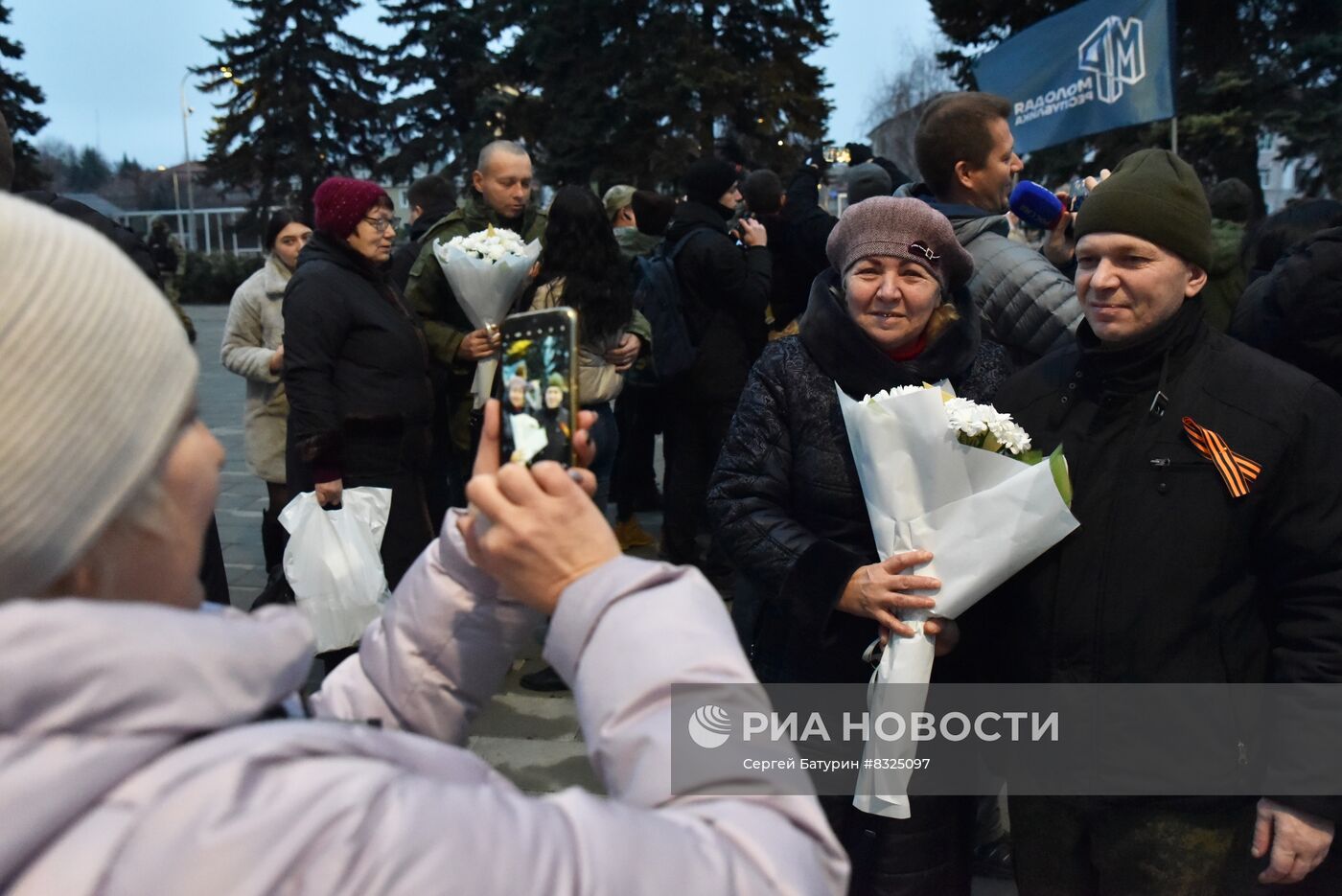 Встреча с освобожденными пленными в ДНР