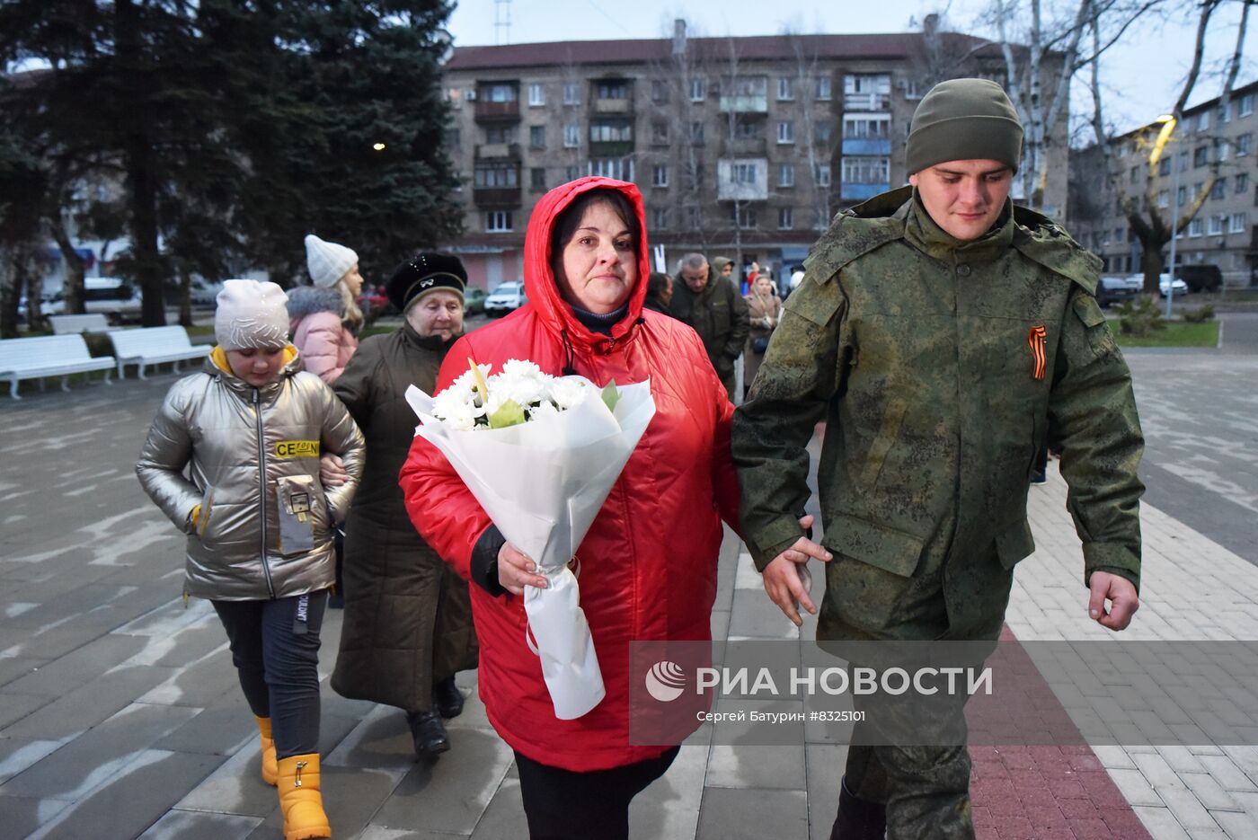 Встреча с освобожденными пленными в ДНР