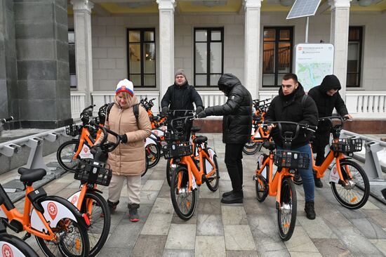 Презентация нового электрического велосипеда сети проката "Велобайк"
