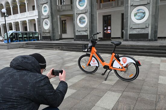 Презентация нового электрического велосипеда сети проката "Велобайк"