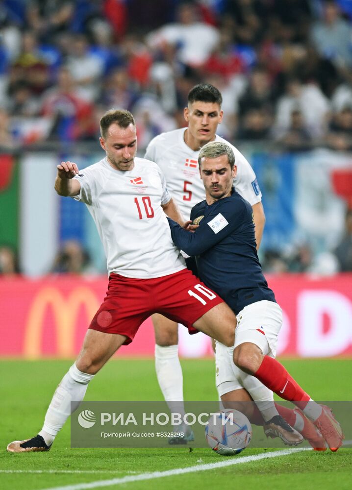 Футбол. ЧМ-2022. Матч Франция - Дания