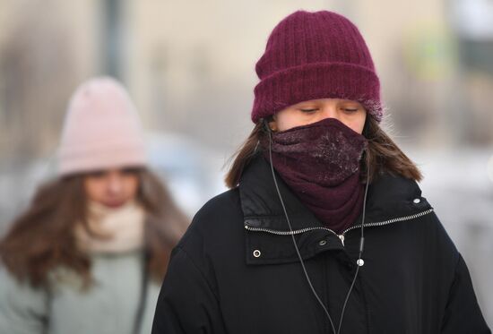 Морозы в Новосибирске