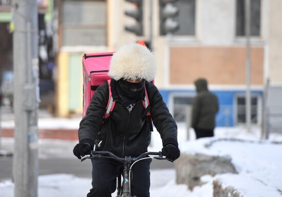 Морозы в Новосибирске