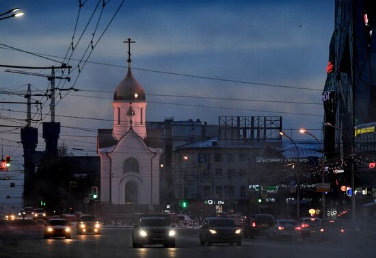 Морозы в Новосибирске