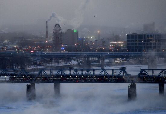 Морозы в Новосибирске