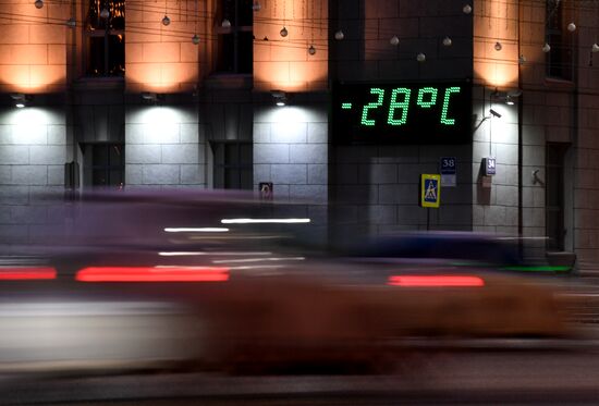 Морозы в Новосибирске