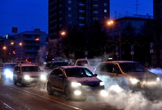 Морозы в Новосибирске