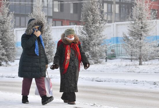 Морозы в Новосибирске