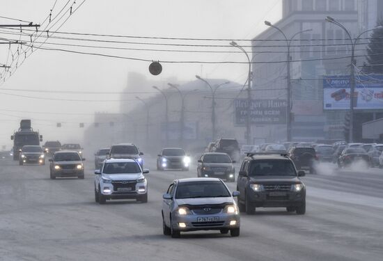 Морозы в Новосибирске