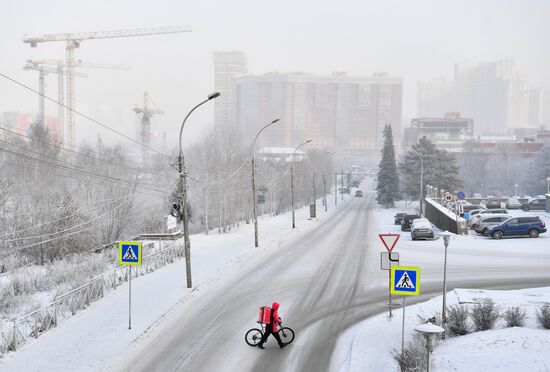 Морозы в Новосибирске