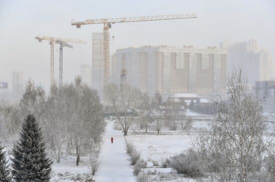 Морозы в Новосибирске