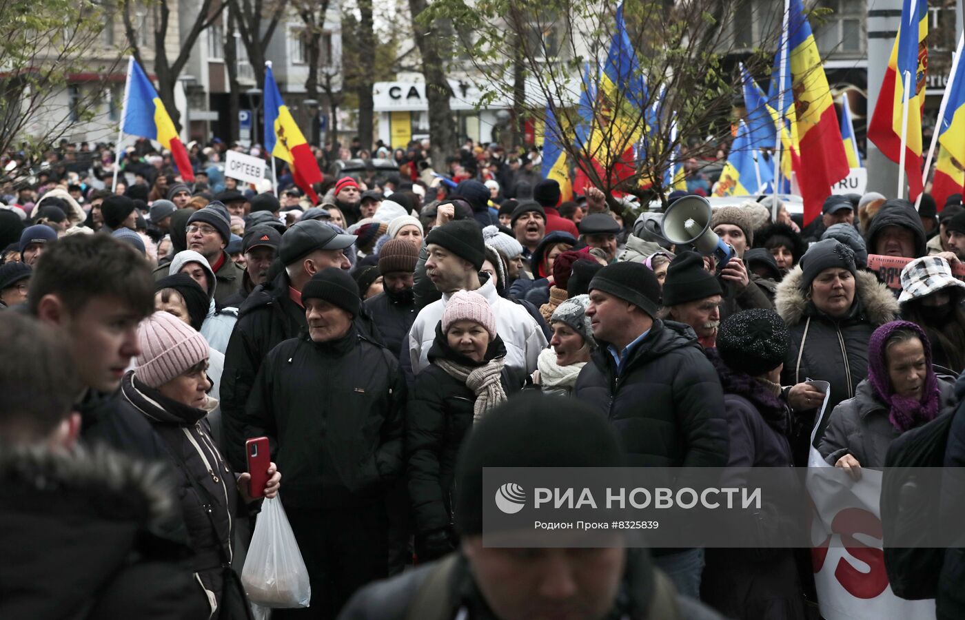 Акция протеста оппозиции в Кишиневе