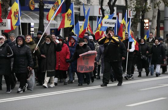 Акция протеста оппозиции в Кишиневе