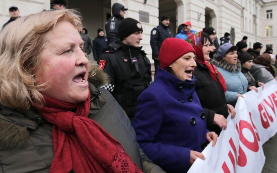 Акция протеста оппозиции в Кишиневе