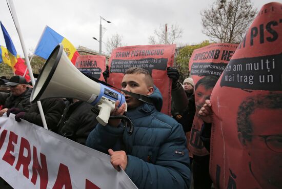 Акция протеста оппозиции в Кишиневе