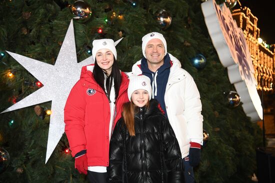 Открытие ГУМ-Катка и ГУМ-Ярмарки на Красной площади 