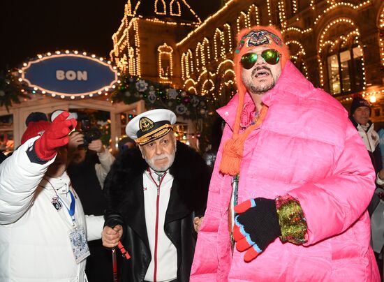 Открытие ГУМ-Катка и ГУМ-Ярмарки на Красной площади 