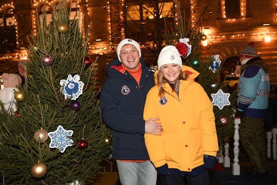 Открытие ГУМ-Катка и ГУМ-Ярмарки на Красной площади 