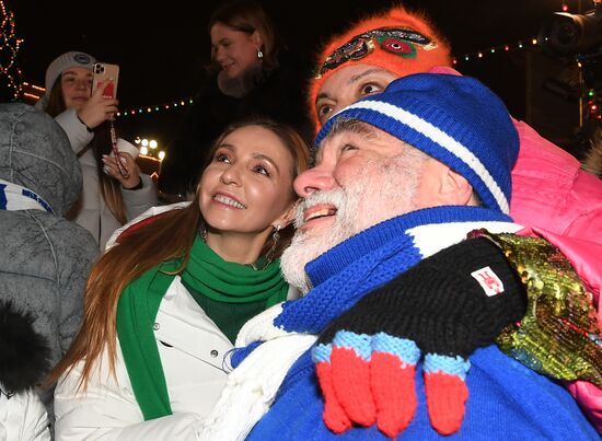 Открытие ГУМ-Катка и ГУМ-Ярмарки на Красной площади 