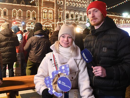 Открытие ГУМ-Катка и ГУМ-Ярмарки на Красной площади 