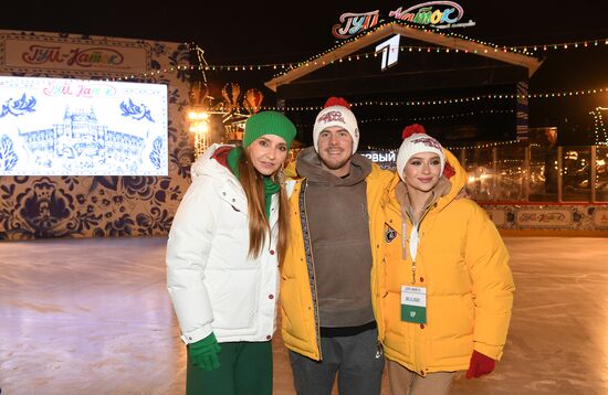 Открытие ГУМ-Катка и ГУМ-Ярмарки на Красной площади 