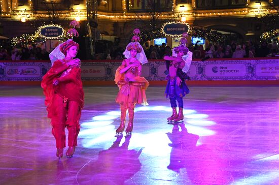Открытие ГУМ-Катка и ГУМ-Ярмарки на Красной площади 