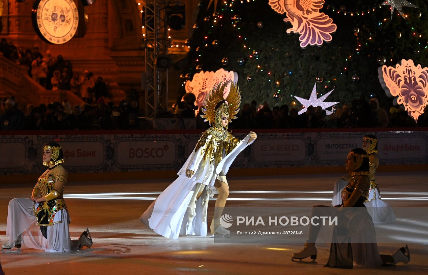Открытие ГУМ-Катка и ГУМ-Ярмарки на Красной площади