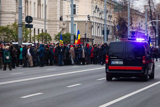 Акция протеста оппозиции в Кишиневе