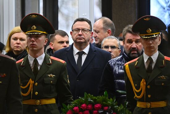 Прощание с главой МИД Белоруссии В. Макеем