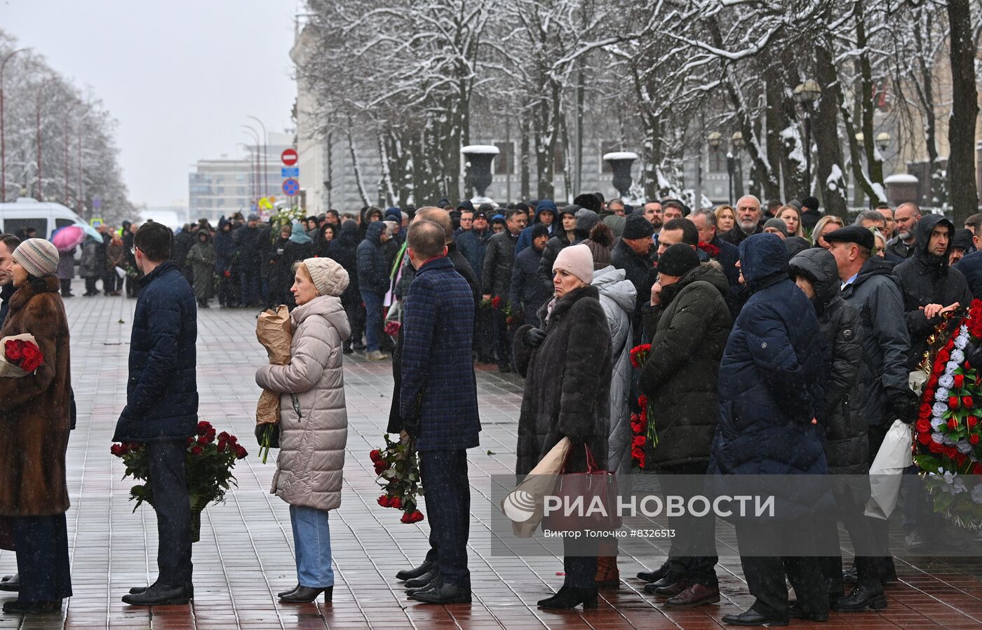 Прощание с главой МИД Белоруссии В. Макеем