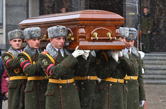 Прощание с главой МИД Белоруссии В. Макеем