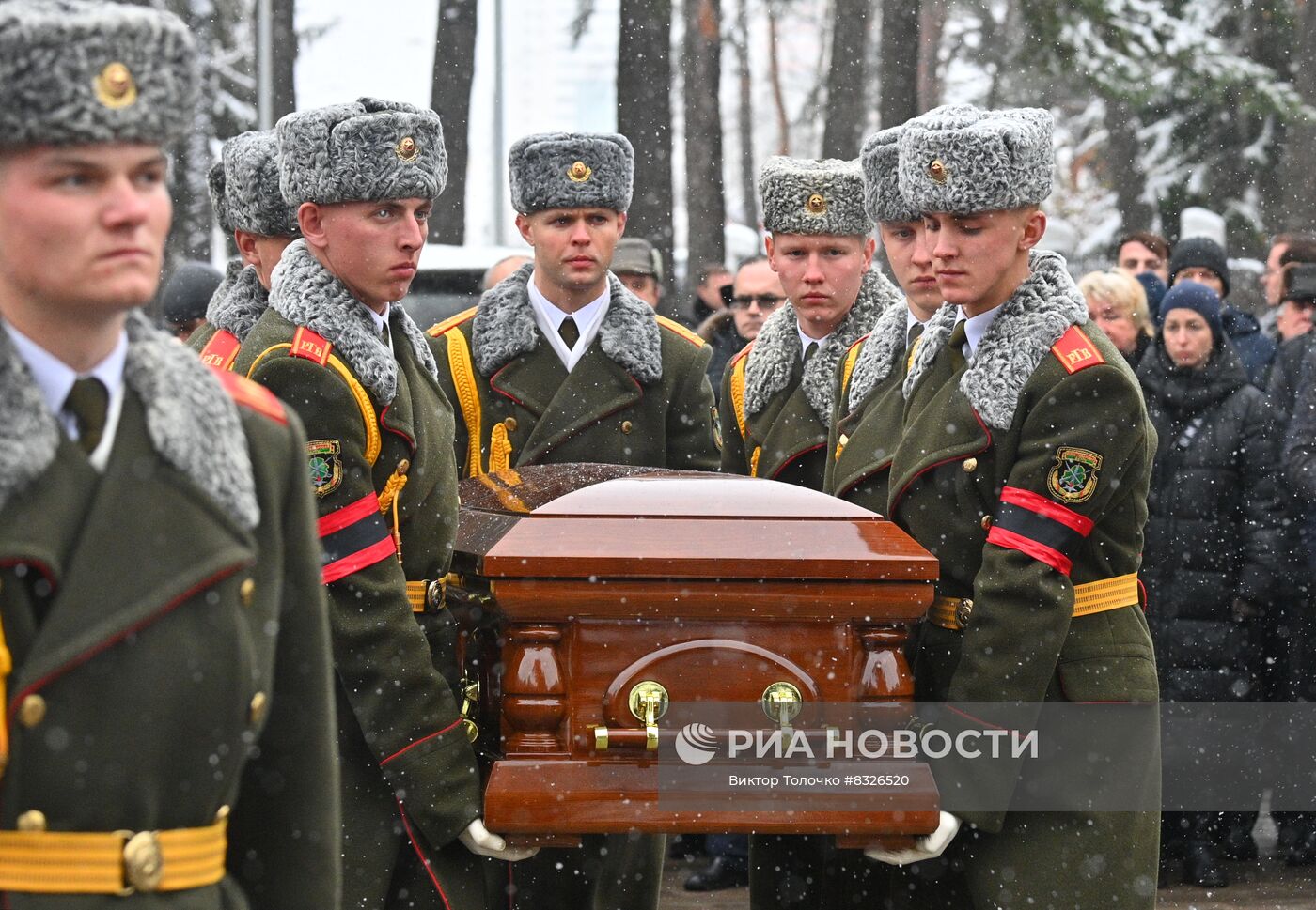 Прощание с главой МИД Белоруссии В. Макеем