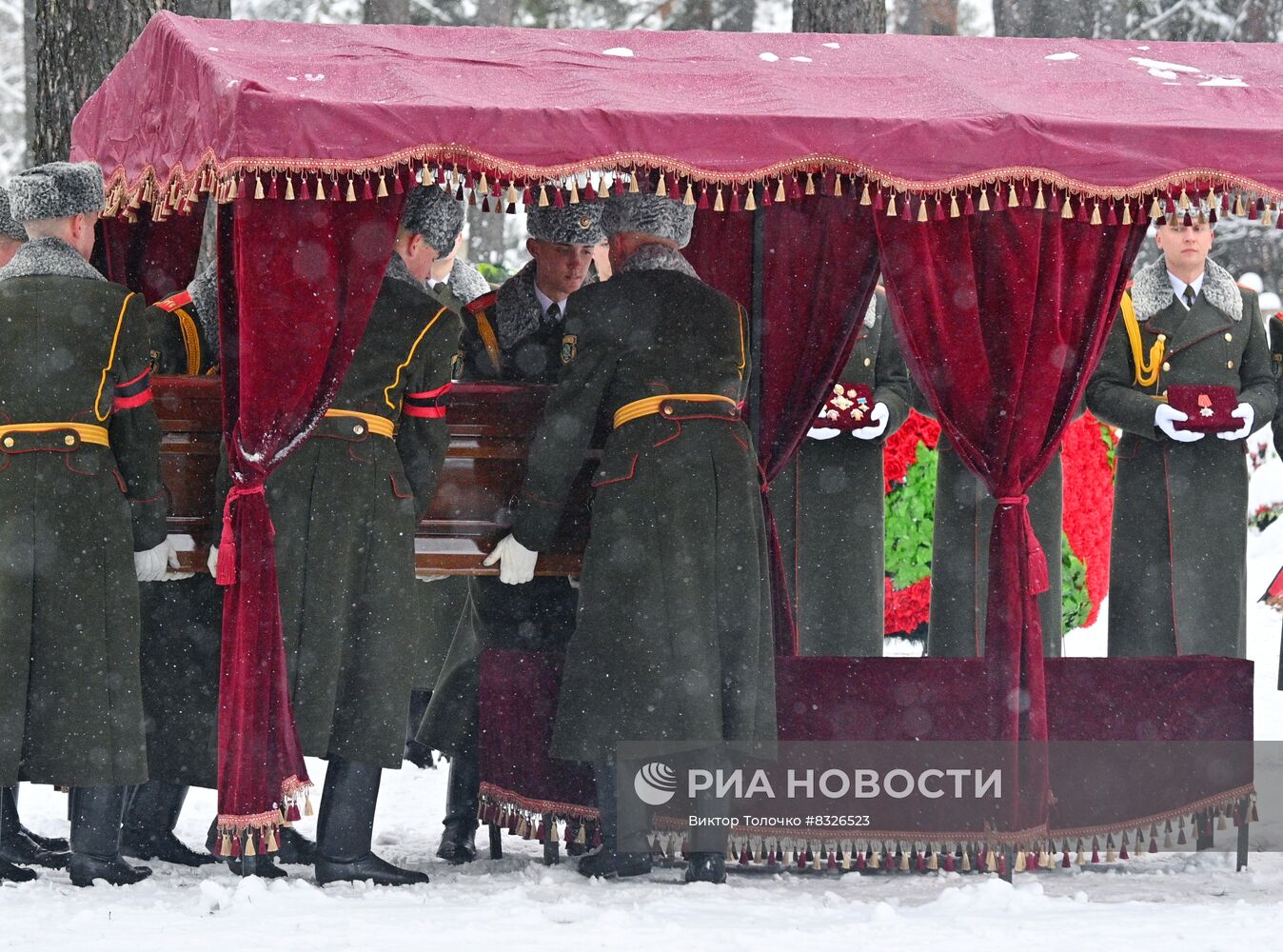 Прощание с главой МИД Белоруссии В. Макеем