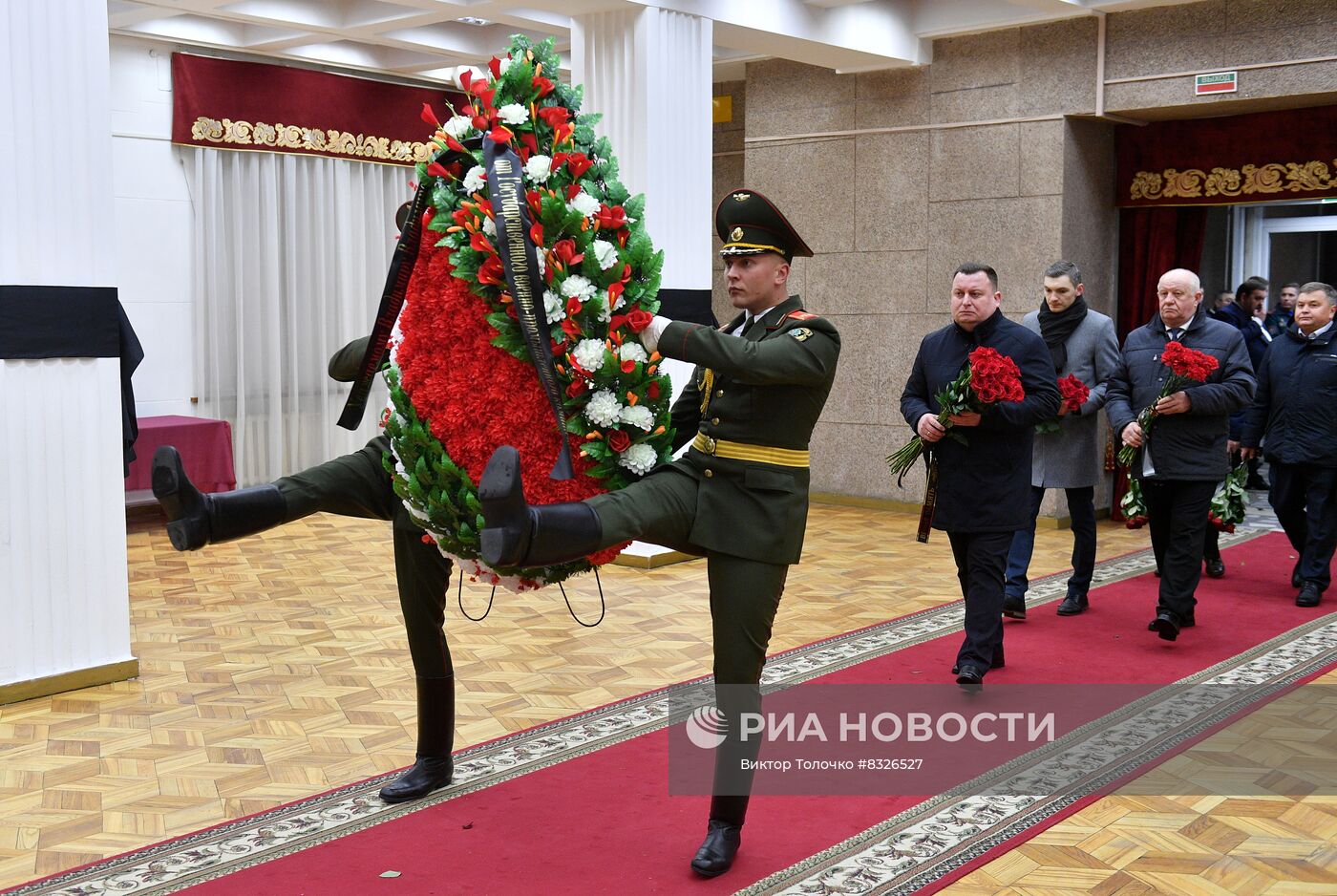 Прощание с главой МИД Белоруссии В. Макеем