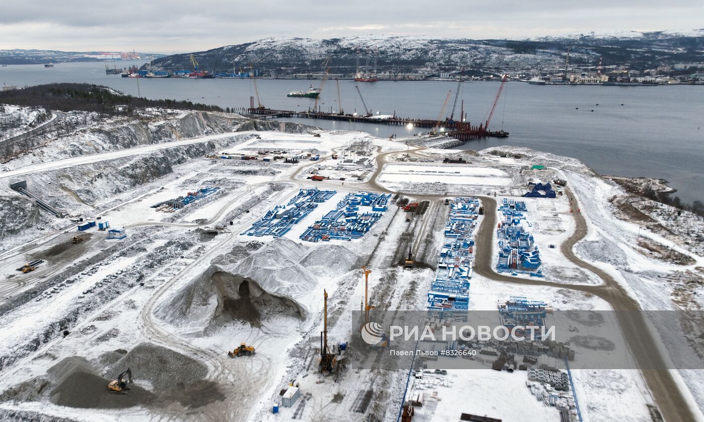 Строительство морского порта "Лавна" в Мурманской области