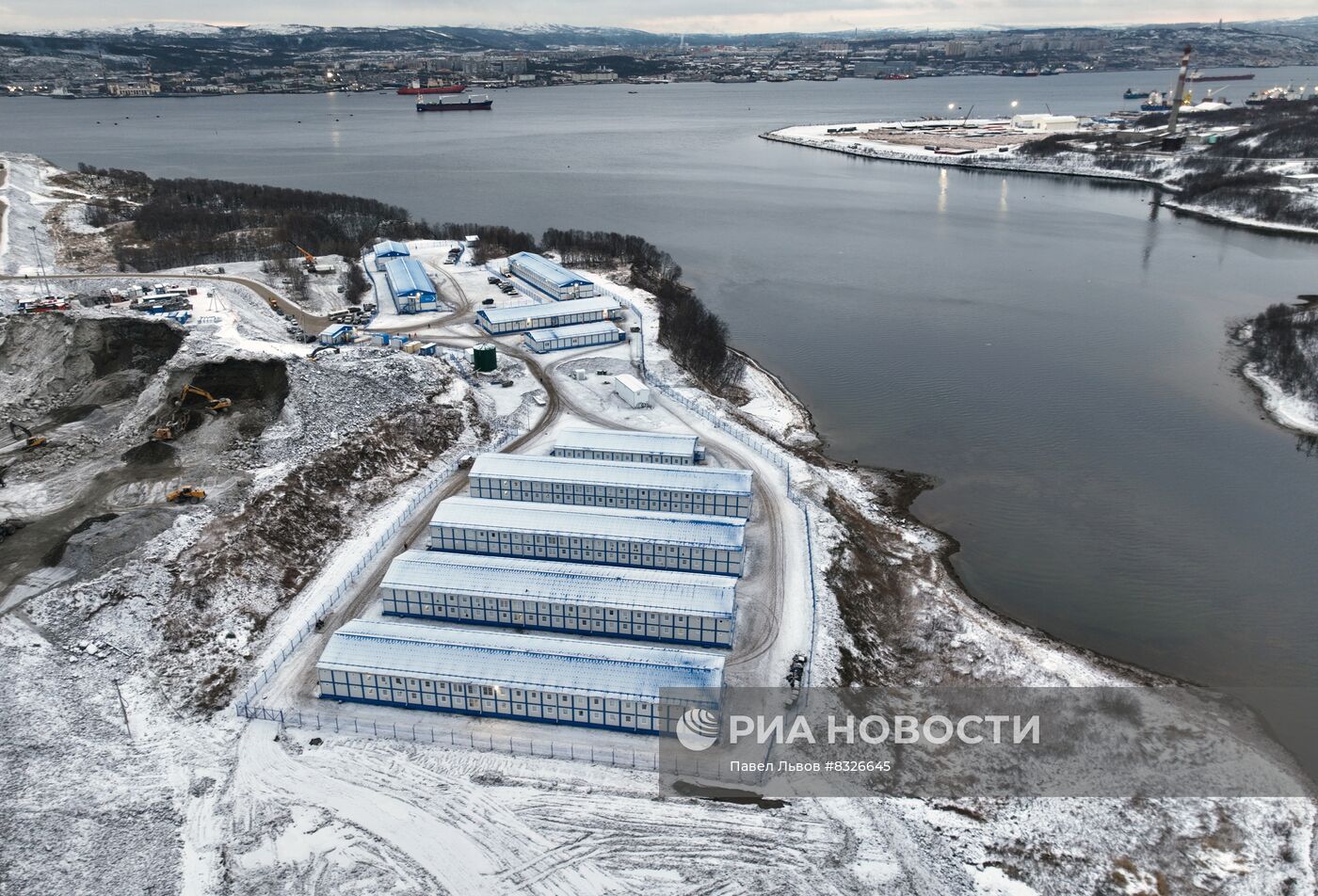 Строительство морского порта "Лавна" в Мурманской области