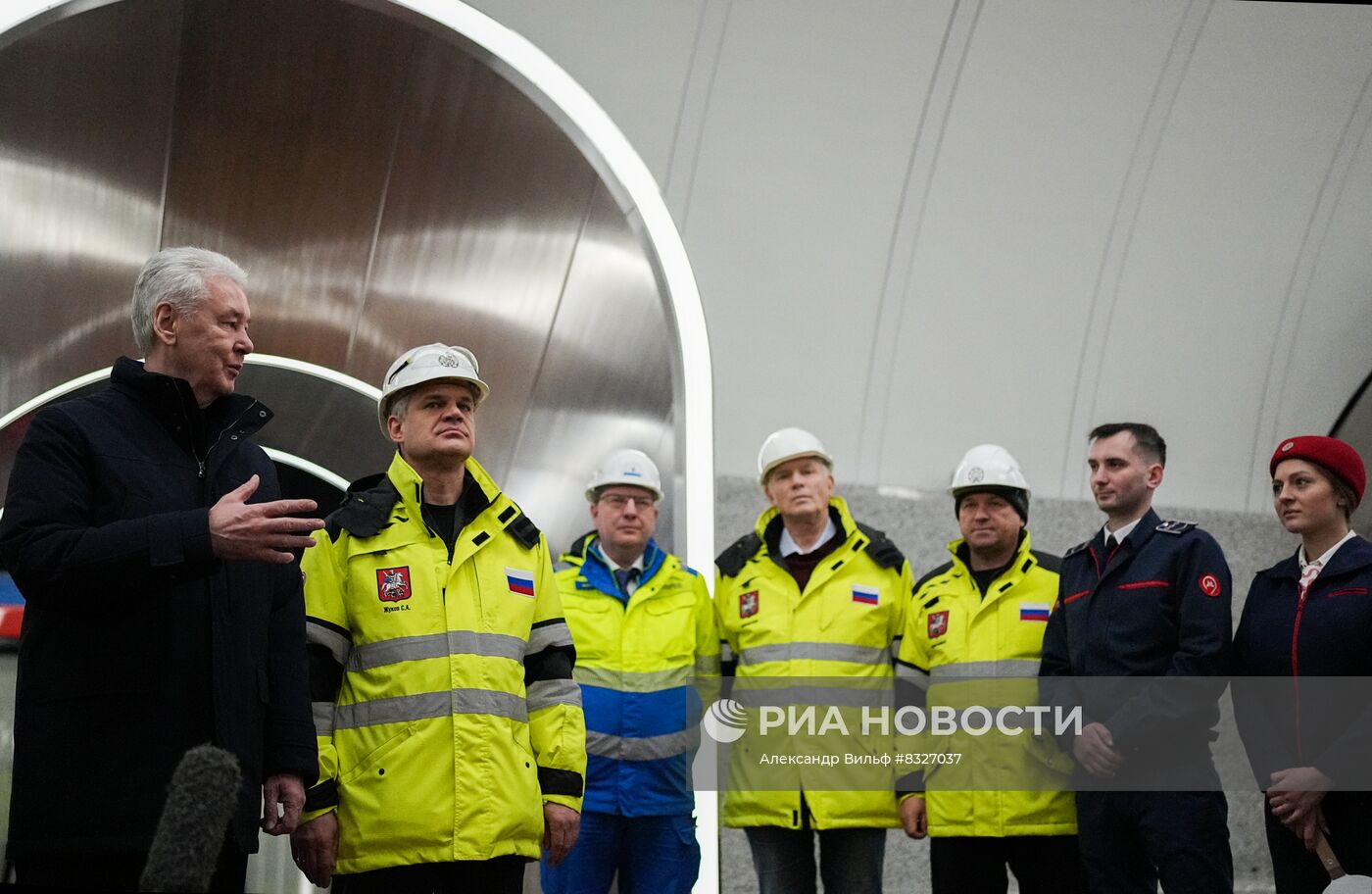 Мэр Москвы С. Собянин протестировал северо-восточный участок БКЛ 