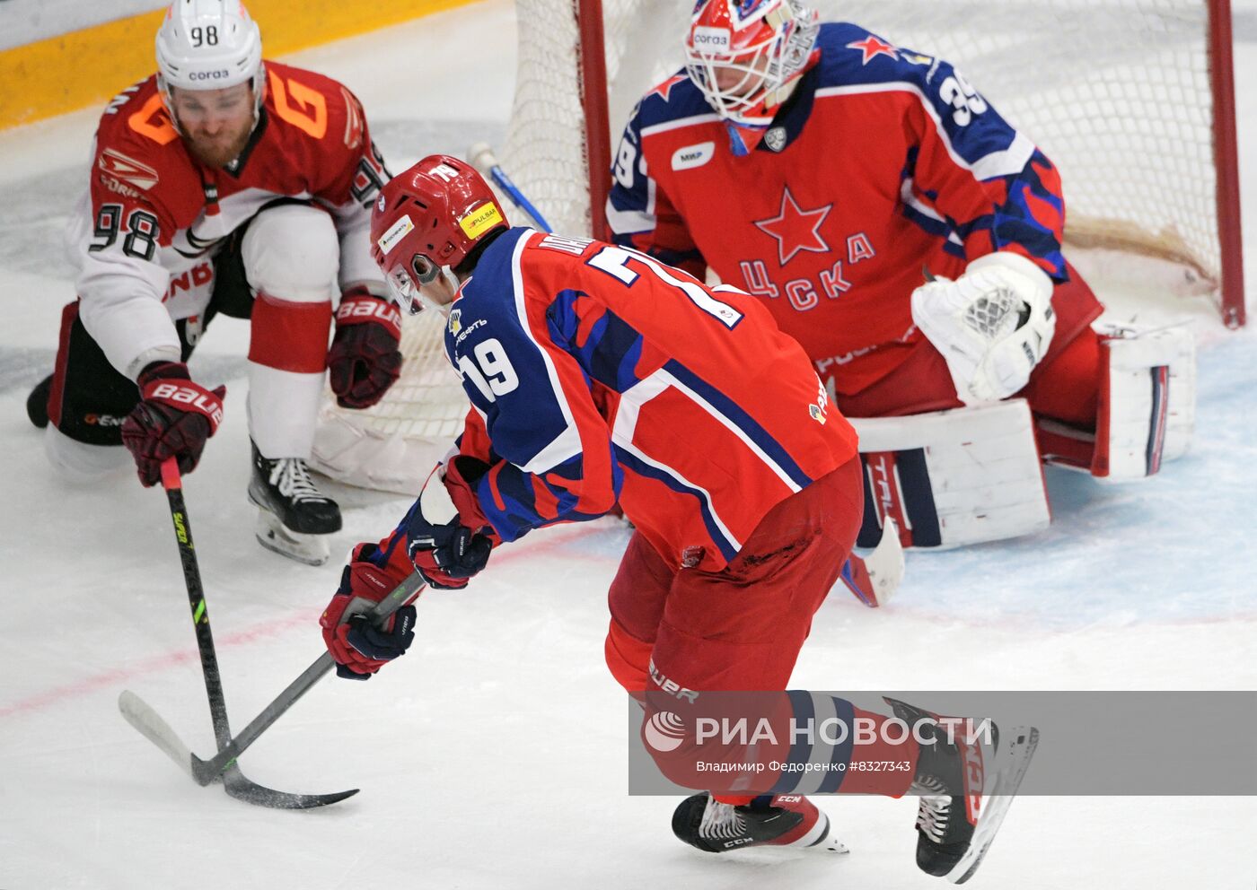 Хоккей. КХЛ. Матч ЦСКА - "Авангард"