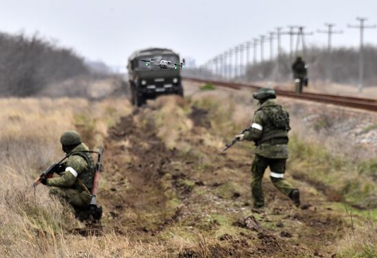 Работа железнодорожных войск в Херсонской области