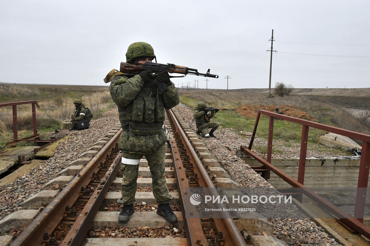 Работа железнодорожных войск в Херсонской области