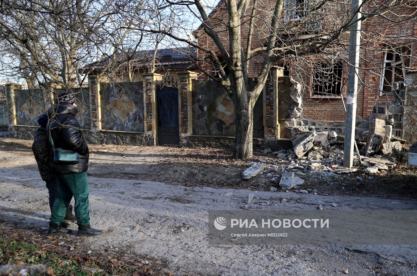 Последствия обстрела Донецка