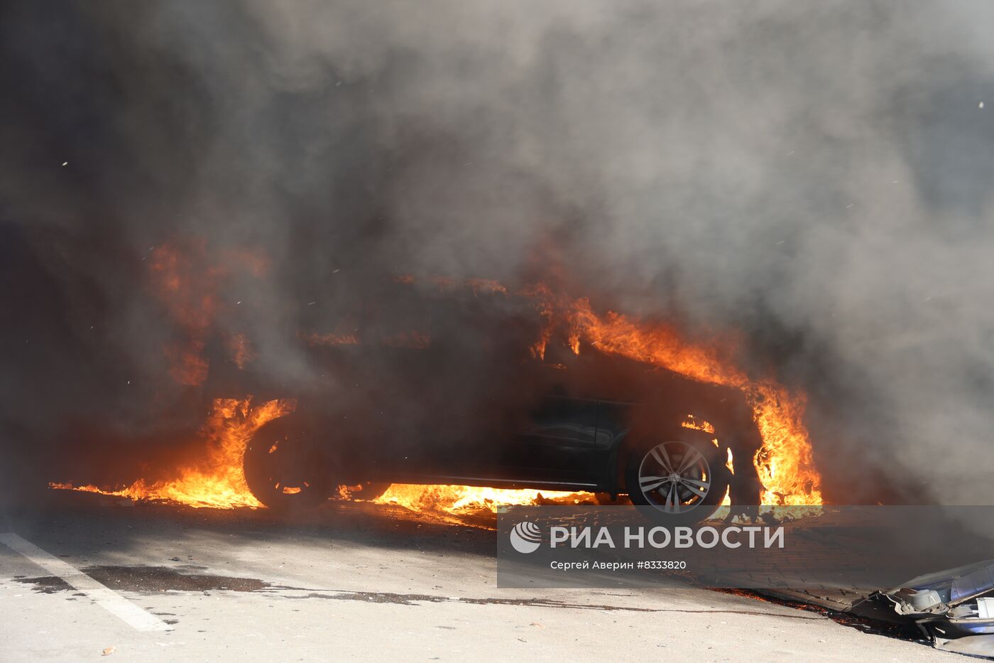Последствия обстрела Донецка