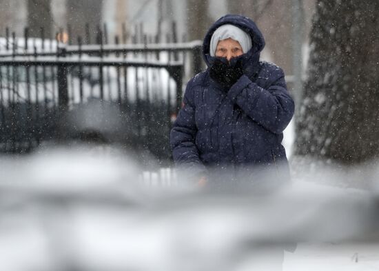 Снегопад в Санкт-Петербурге