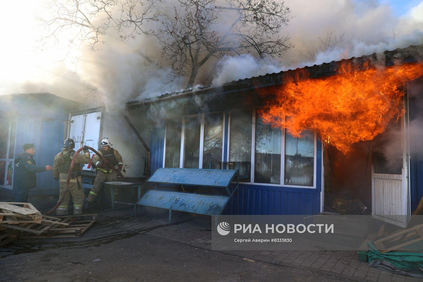 Последствия обстрела Донецка