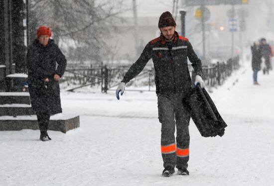 Снегопад в Санкт-Петербурге