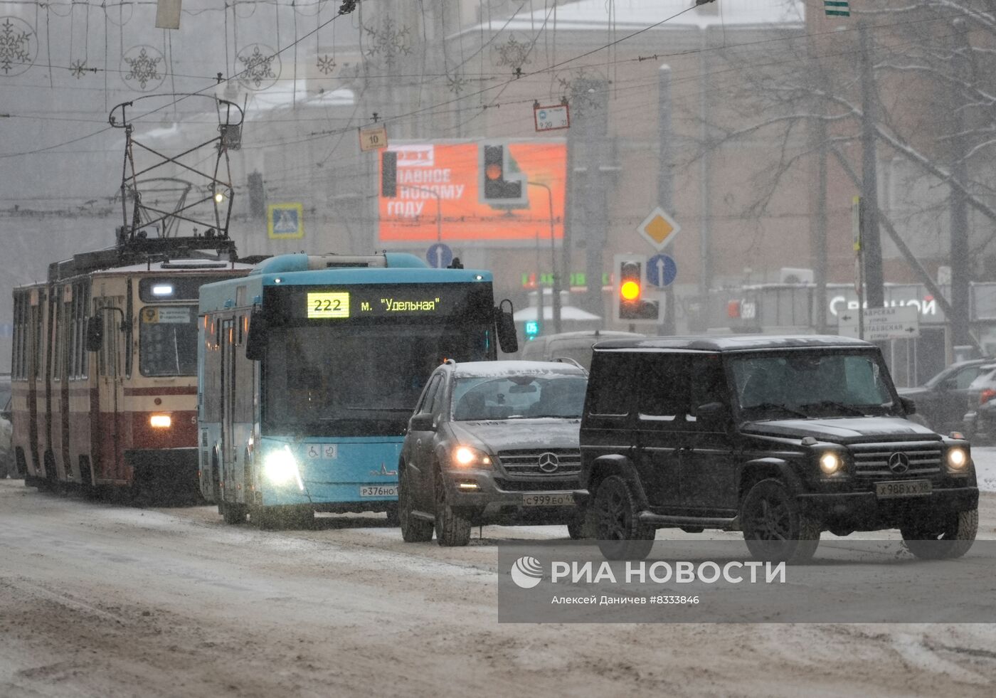 Снегопад в Санкт-Петербурге