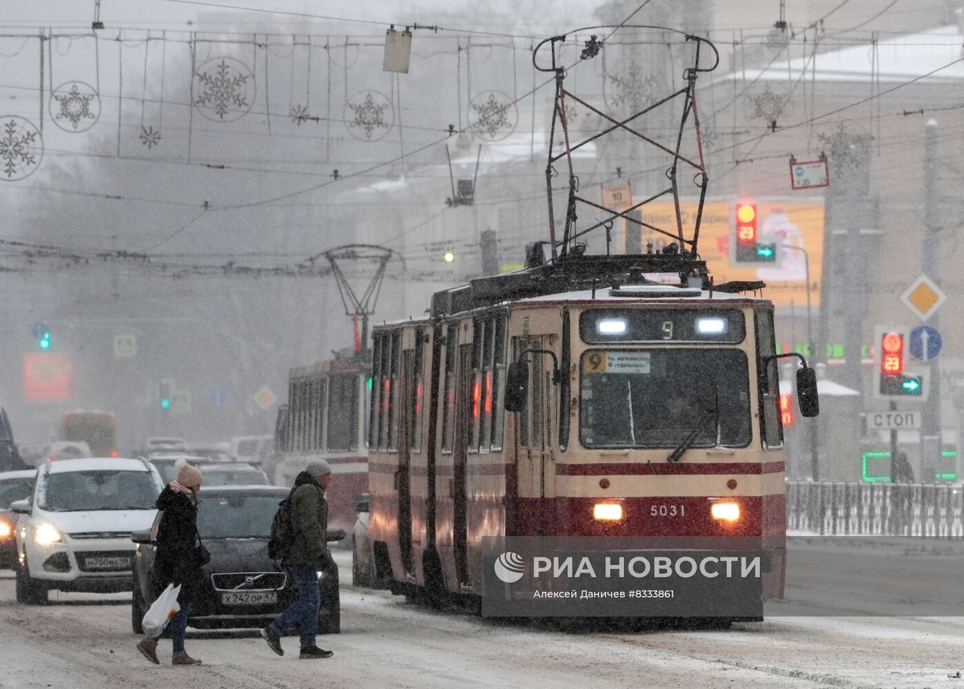 Снегопад в Санкт-Петербурге